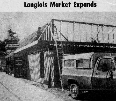 Langlois Market expansion and remodel in 1981 (Western World)