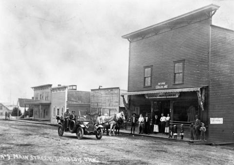 s Langlois general merchandise store with post office established by A. H. Thrift and Frank Langlois