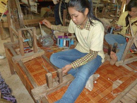 Hand spinning- Cambodia