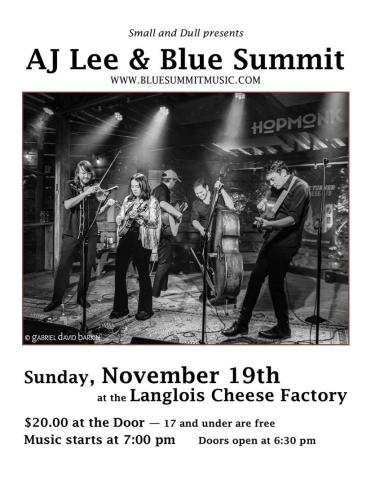Music at the Langlois Cheese Factory - AJ Lee &amp; Blue Summit
